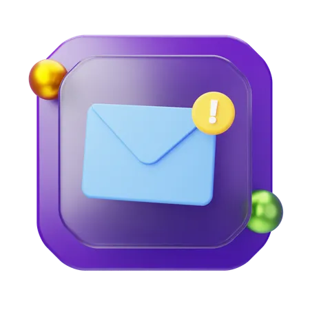 Mail Notification  3D Icon