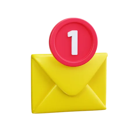 Mail Notification  3D Icon