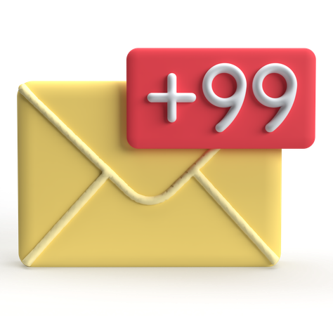 Mail Notification  3D Icon