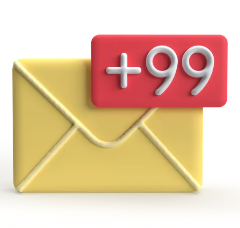 Mail Notification  3D Icon