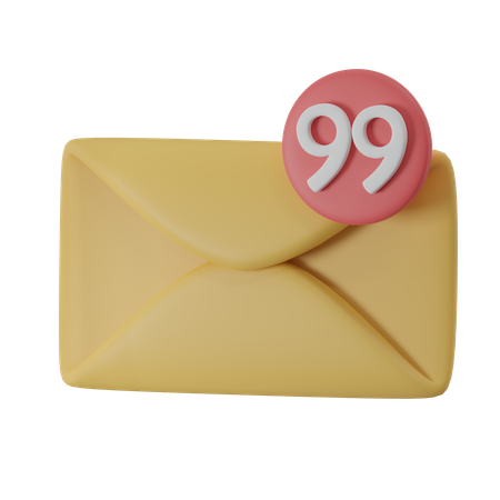 Mail Notification  3D Icon