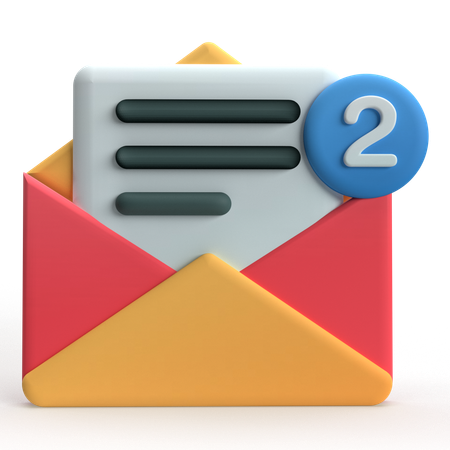 Mail Notification  3D Icon