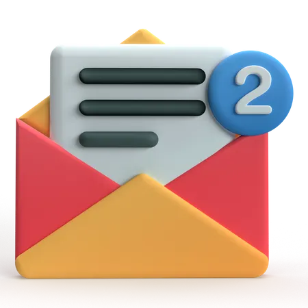 Mail Notification  3D Icon