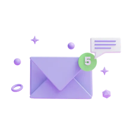 Mail Notification  3D Icon