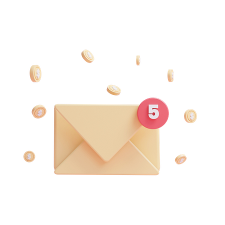 Mail Notification  3D Icon