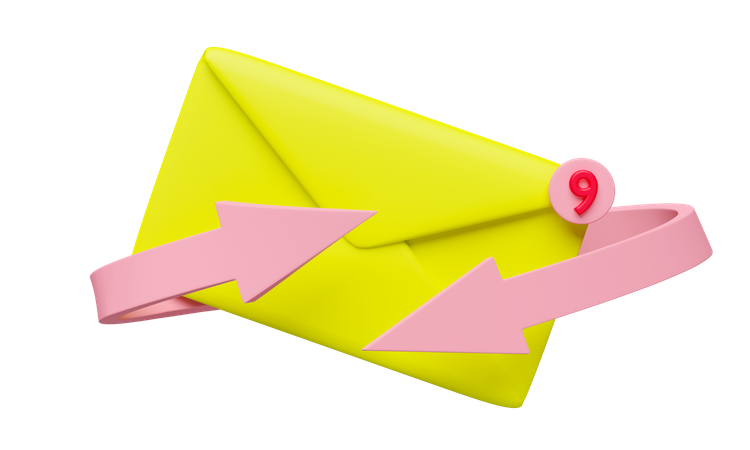 Mail Notification  3D Icon