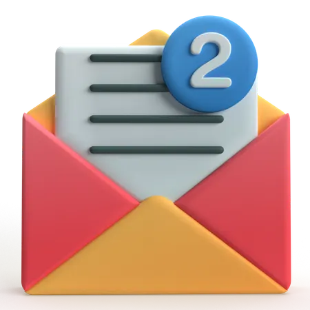 Mail Notification  3D Icon