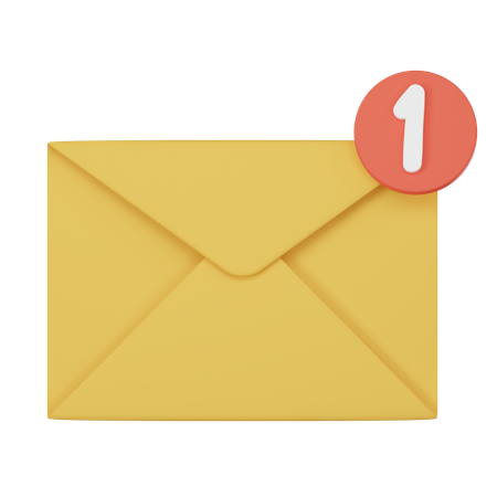 Mail Notification  3D Icon