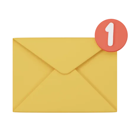 Mail Notification  3D Icon