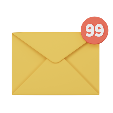 Mail Notification  3D Icon