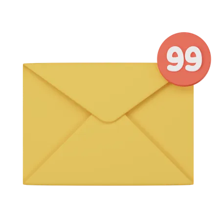 Mail Notification  3D Icon