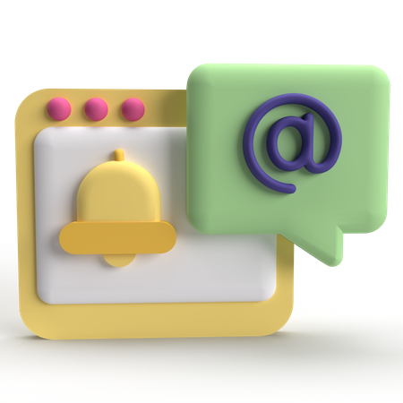 Mail Notification  3D Icon