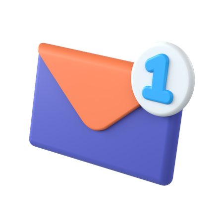 Mail Notification  3D Icon