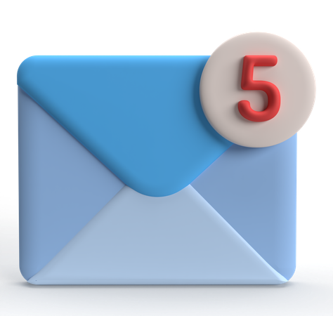 Mail Notification  3D Icon