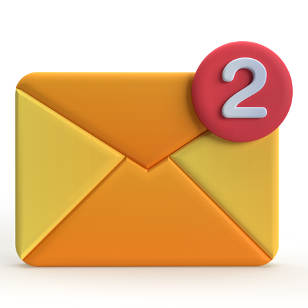 Mail Notification  3D Icon