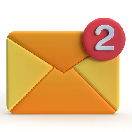 Mail Notification  3D Icon
