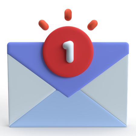 Mail Notification  3D Icon