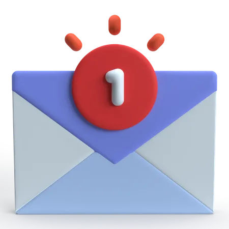 Mail Notification  3D Icon