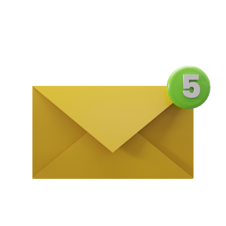 Mail Notification  3D Icon