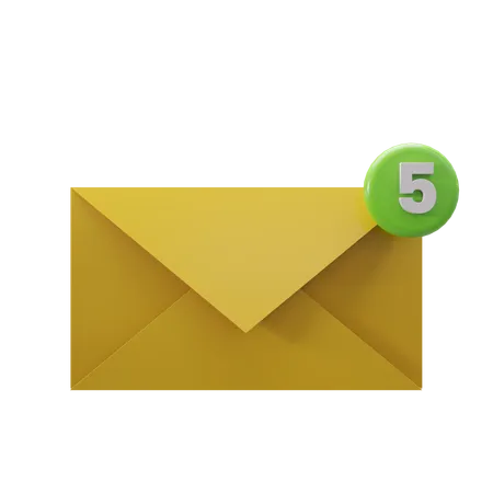 Mail Notification  3D Icon