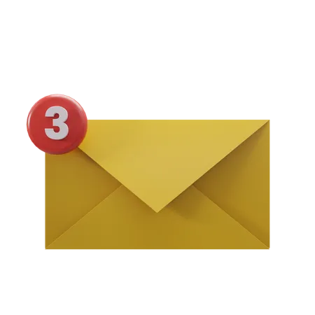 Mail Notification  3D Icon