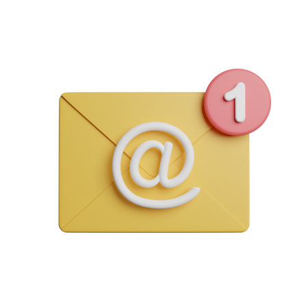 Mail Notification  3D Icon