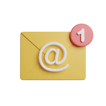 Mail Notification  3D Icon