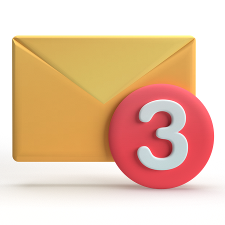Mail Notification  3D Icon