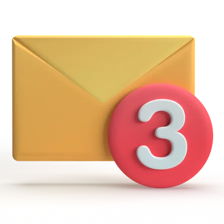 Mail Notification  3D Icon
