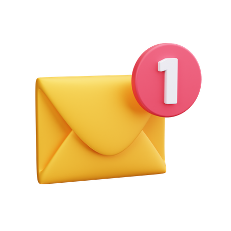 Mail Notification  3D Icon