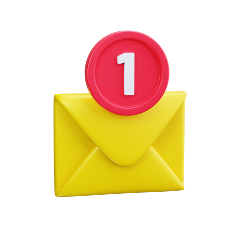 Mail Notification  3D Icon