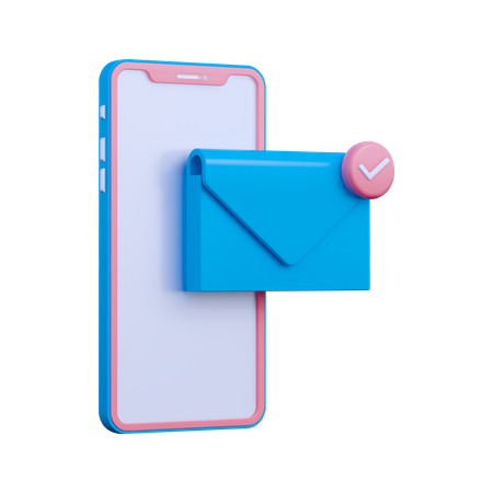 Mail Notification  3D Illustration