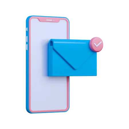 Mail Notification  3D Illustration