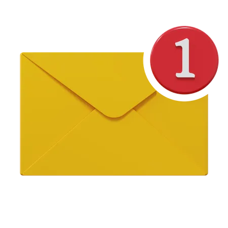 Mail Notification  3D Illustration