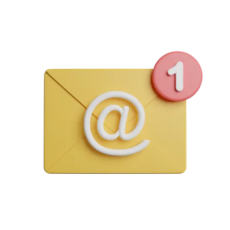 Mail Inbox Notification 3D Icon
