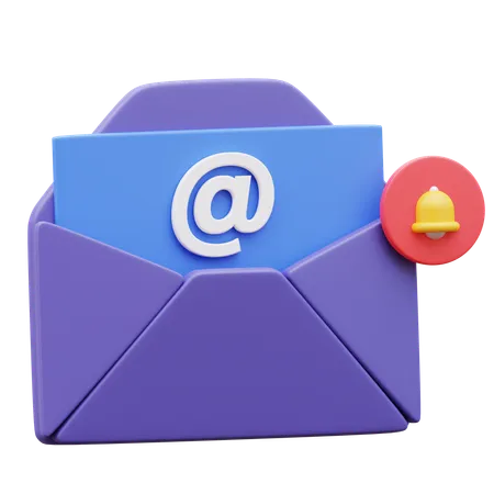 Business Mail Notification  3D Icon