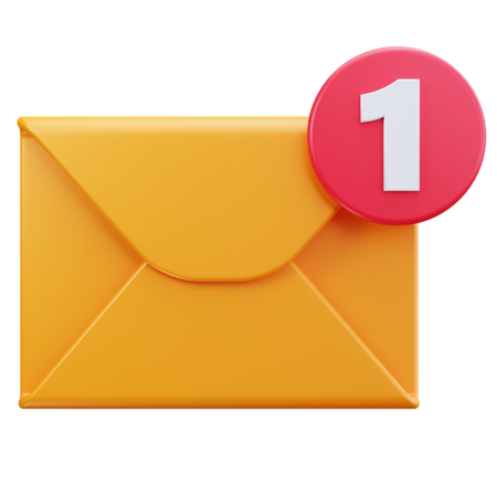 Mail Notify  3D Icon