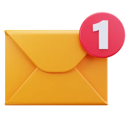 Mail Notify  3D Icon