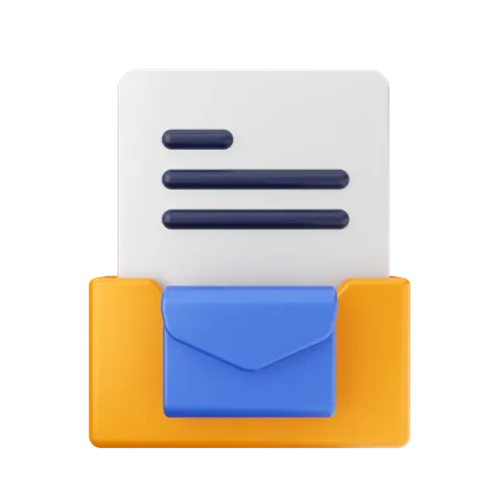 Mail-Ordner  3D Icon