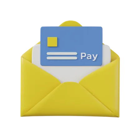 Mail Payment  3D Icon