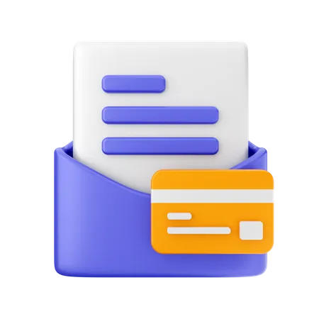 Mail Payment  3D Icon