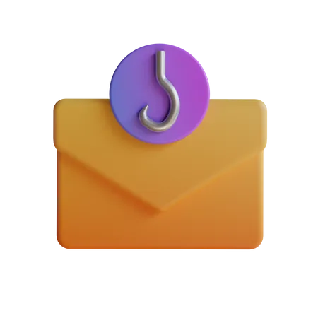 Mail Phising 3D Icon