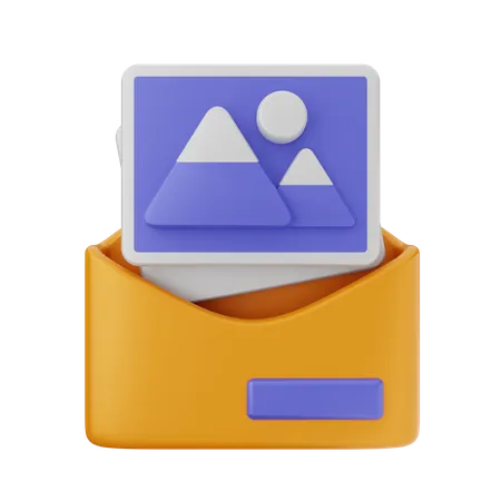 Photo du courrier  3D Icon