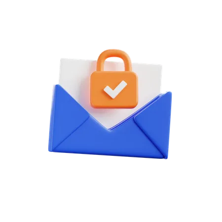 Mail Protection  3D Icon
