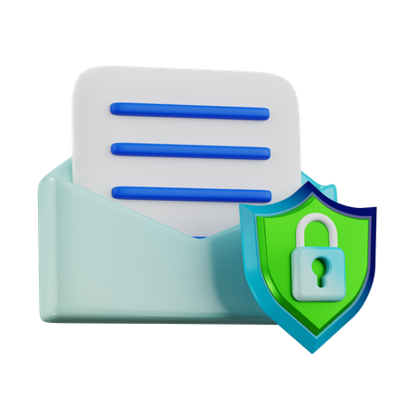 Mail Protection  3D Icon