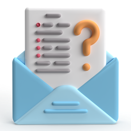 Mail Question  3D Icon
