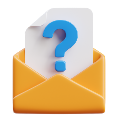 Mail Question  3D Icon