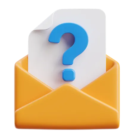 Mail Question  3D Icon