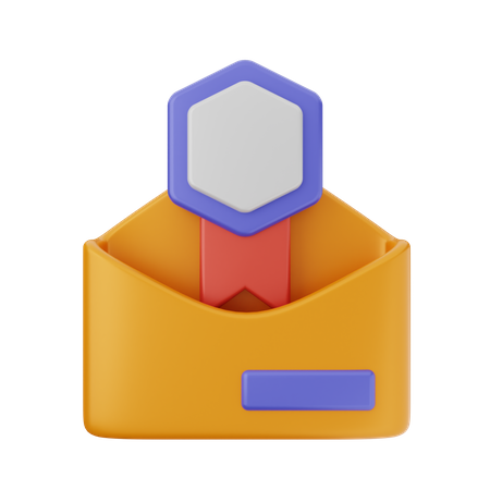 Récompense par courrier  3D Icon