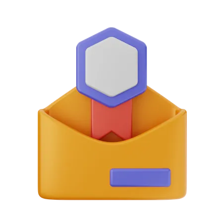 Récompense par courrier  3D Icon